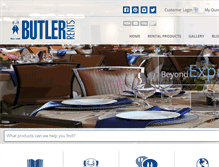 Tablet Screenshot of butlerrents.com